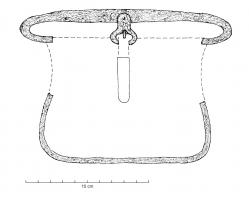 BSE-5001 - Aumôniere à armaturesferTPQ : 500 - TAQ : 800Aumônière à armatures non-articulées. Les extrémités de la partie supérieures sont repliées sous le corps.