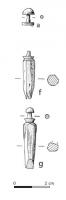 BTN-4002 - BoutonosBouton simplement constitué de deux disques épais, réunis par une tige centrale.