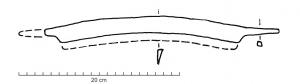 CEB-4001 - Couteau à ébourrerferOutil à deux mains composé d'une lame courbe, avec une soie se développant latéralement à chacune de ses extrémités.