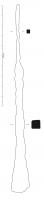 CIS-4033 - Ciseau droitferTPQ : -30 - TAQ : 500Outil long, caractérisé par un tranchant évasé monté sur une tige de section massive (quadrangulaire, hexagonale ou octogonale) terminée par une longue soie destinée à accueillir un manche en bois.