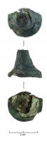 CLD-4099 - Clou décoratifbronzeTPQ : -30 - TAQ : 400Clou décoratif de meuble, à tête tronconique, base évasée et bord retombant.