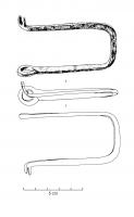 CLE-4080 - Clé à translationferTPQ : 200 - TAQ : 300Clé entièrement courbée en U très allongé, possédant un anneau à une extrémité et deux dents perpendiculaires à l'autre.

