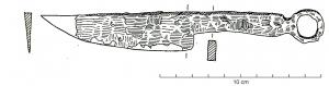 CTO-3011 - Couteau à soie plateferCouteau pointu à large, le dos est droit, le tranchant est droit ou légèrement convexe et remonte au niveau de la pointe, pour former une lame asymétrique. 