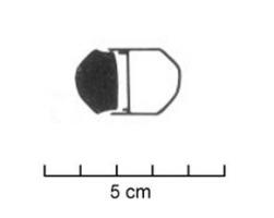 FUS-1011 - Fusaïole de forme arrondieterre cuiteTPQ : -950 - TAQ : -750Fusaïole de forme arrondie, aux faces supérieure et inférieure concaves, inornée.