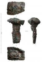 IND-4219 - Fiche ?bronzeTPQ : -30 - TAQ : 500Fiche ou clavette, à tête rectangulaire peu épaisse, robuste tige de section également rectangulaire.