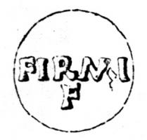 LMP-42190 - Lampe de firme : FIRMIterre cuiteTPQ : 50 - TAQ : 150Lampe moulée sans anse: le réservoir circulaire est de profil biconvexe asymétrique; bandeau penché vers l'extérieur portant deux tenons rectangulaires non percés, sur l'axe horizontal. Disque creux, plat et peu profond, bordé par un bourrelet continu. Bec long au petit canal non communiquant avec le disque, chanfeiné sur les côtés. Base circulaire plate en creux limitée par deux anneaux concentriques enfermant l'estampille moulée FIRMI ou FIRMI / F en relief. Pâte orange brique, sans engobe.