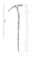 MAR-4013 - Marteau à soieferPetit marteau dont la tête et le manche de préhension ne font qu'un. La penne est légèrement plus longue que la table. 
La penne peut être un taillant horizontal ou de section circulaire. 