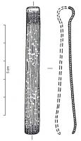 PEP-1001 - PincettebronzeTPQ : -950 - TAQ : -750Pincette formée d'un ruban replié sur lui-même pour former un ressort et dont les deux extrémités, droites, sont recourbées vers l'intérieur.