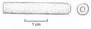 PRL-4134 - Perle cylindrique sombreverreTPQ : 300 - TAQ : 450Perle tubulaire de section ronde en verre opaque sombre brun à noir..
