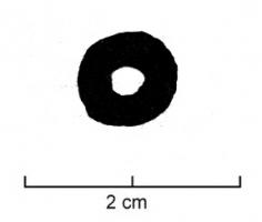 SIG-4061 - Empreinte antique de signaculum métallique sur amphore : Oterre cuiteTPQ : 60 - TAQ : 150Empreinte antique de signaculum métallique sur bas de panse d'amphore G3 ou G4 : sans cadre, O.