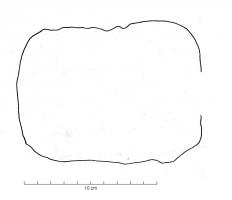 TRL-4006 - TruelleferTPQ : 1 - TAQ : 400Truelle à lame large de forme quadrangulaire et aux angles arrondis.