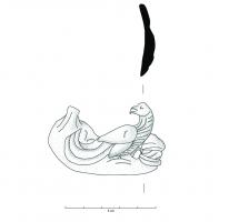 APM-4052 - Applique décorativebronzeApplique décorative composée d'un socle sur lequel se distingue, à gauche, l'ébauche d'un tronc d'arbre tandis qu'à sa droite se dresse un paon, tête tournée vers l'arrière et dont on distingue par endroit le détail de son plumage.