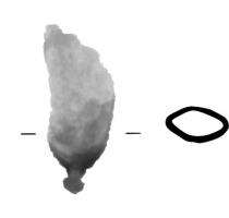 BOF-8000 - BouterolleferTPQ : 1450 - TAQ : 1650Bouterolle de forme oblongue se terminant sur la pointe par un bouton. 