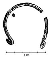 BRC-2045 - Bracelet ouvert à section arrondieferBracelet ouvert à section arrondie, inorné, à extrémités recourbées.