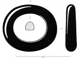 BRC-4019 - Bracelet fermé lissejaisBracelet fermé, section en D, massive ou plus étroite, selon les exemplaires.