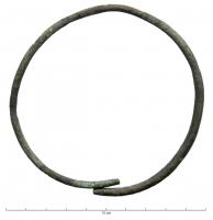 BRC-4086 - Bracelet ouvertbronzeBracelet ouvert, constitué d'un jonc mince, lisse, aux extrémités non individualisées, à peine affinées.