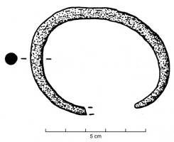BRC-4237 - Bracelet ouvertferBracelet à jonc simple, de section ronde, simplement effilé aux extrémités.