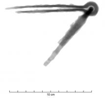 CHA-7001 - Charnière articuléeferCharnière constituée de deux crampons à double fiche, imbriqués au niveau de l'anneau.