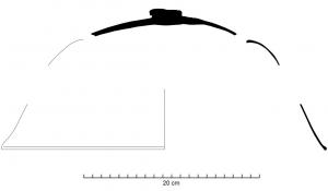 CHO-9001 - Cloche horticole en verreverreCloche en verre épais, généralement verre-brun avec un bouton massif de préhension en partie supérieure. Le profil peut légèrement varié d'une objet à l'autre.