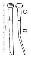 CIS-4031 - Ciseau droitferTPQ : -30 - TAQ : 450Ciseau à tige de section circulaire surmontée d'une large tête cylindrique; la lame est longue et rectangulaire 