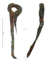 CRP-3001 - Piton fermé à anneau à deux pointesferPiton fermé à anneau possédant deux pointes divergentes de section quadrangulaire.