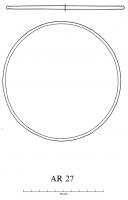 CVL-4007 - Plateau circulaire AR 27verreDisque circulaire, tout à fait plat des deux côtés.