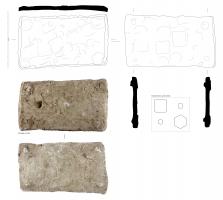 ECL-4021 - Tas d'artisanplombPlaque en plomb de forme quadrangulaire, dite 