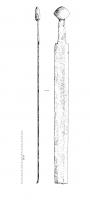 EPE-6004 - Epée à pommeau en forme de losangeferTPQ : 800 - TAQ : 1250Arme à double tranchant et large gorge centrale.