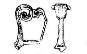 FIB-41570 - Kniefibel à volutebronzeFibule 