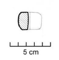 FUS-2018 - Fusaïole cylindriqueterre cuiteTPQ : -750 - TAQ : -475Fusaïole cylindrique, faces supérieure et inférieure planes, inornée.