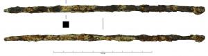 GRL-4003 - Barre de grilferTige de section quadrangulaire et aux extrémités légèrement affinées précédées d'un épaulement.