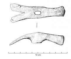 MAR-7001 - Marteau de charpentierferMarteau avec une table rectangulaire pour la frappe et une panne courbe fendue pour arracher des clous. L’œil est ovoïde et situé plus ou moins en position centrale. 