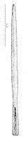 PTL-5009 - Pointe de lanceferTPQ : 500 - TAQ : 700Fer de lance avec flamme ogivale très étirée à nervure centrale, douille en partie ouverte. La douille est nettement plus courte que la flamme.
Le départ de la douille et la base de la flamme peuvent être décorés de fils d'alliage cuivreux. 