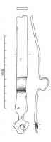RFC-4009 - Renfort plat avec échancrureferRenfort en bande plate avec échancrure pouvant abriter une barre transversale. Terminaison motiffoliacé qui est perforé pour assurer la fixation clouée sur le support en bois