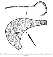RSR-4017 - Rasoir à anneauferLame en forme de croissant, prolongé d'un côté par un anneau plat qui sert à la manipuler.