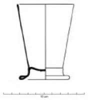 VAB-8001 - Verre à boire Barrera 5verreVerre à boire avec un fond refoulé formant un piédouche peu haut, tronconique. La paraison unique forme un bourrelet à la base.