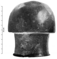 VTS-4001 - VentousebronzeObjet creux, comportant une vasque arrondie, sans fond individualisé, une épaule carénée et un col cylindrique, à lèvre épaissie.
