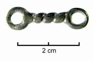 BRC-3634 - Bracelet de type Ornavasso - Py AC-7311bronzeTPQ : -260 - TAQ : -50Bracelet articulé en bronze, constitué de maillons torsadés.