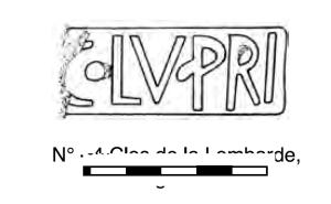 COV-4078 - Tuile estampillée C.L.P et C.LVT.PRIterre cuiteTuile estampillée C.L.P., C.LV.PRI ou C.LVT.PRI, dans un cartouche rectangulaire.