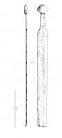 EPE-6004 - Epée à pommeau en forme de losangeferArme à double tranchant et large gorge centrale.