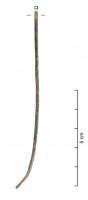 LAC-8004 - Ferret très allongécuivreLong tube fin effilé, dont l'extrémité proximale est un étui.