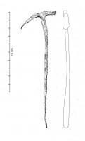 MAR-4013 - Marteau à soieferPetit marteau dont la tête et le manche de préhension ne font qu'un. La penne est légèrement plus longue que la table. 
La penne peut être un taillant horizontal ou de section circulaire. 