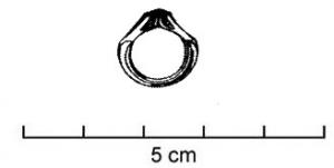 BAG-4096 - Bague à épaulementsor, pierreBague en or à épaulements obliques, ornée d'une pierre.