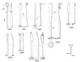 CLE-6003 - CléferClé prévue pour dégager, en poussée, une serrure à ressort à lames, comme par exemple dans un cadenas.