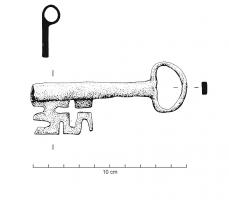CLE-7001 - CléferClé dont l'anneau est circulaire, hémi-circulaire ou de forme ogivale. Le panneton est disposé en 