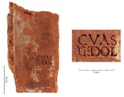 COV-4299 - Tuile estampillée C.VAS / GEDOL