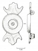 FIB-4124 - Fibule symétrique émaillée