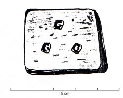PDS-4445 - Poids quadrangulaire : 3 unciae