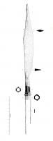 PTL-7002 - FauchardferPointe de lance à douille avec flamme asymétrique. 
