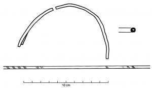 BRC-2025 - Bracelet fin à section circulaire ou ovalebronzeBracele fin, à section circulaire ou ovale, orné d'incisions. Le diamètre ou la largeur de la tige est compris entre 2 et 5 mm.